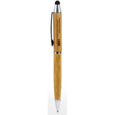 Veranda Bamboo Stylus Ballpoint Pen