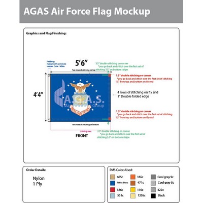 Air Force Flags 52x66 inch