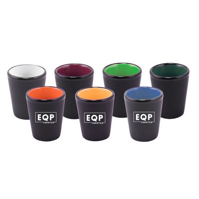 1.5 Oz. Matte Shot Glass w/ Glossy Interior