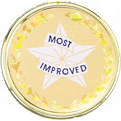 2" Most Improved Mylar Medallion Insert Disc