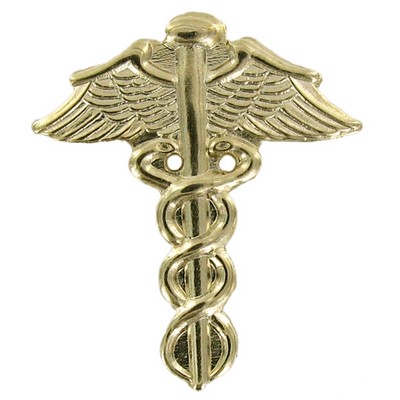 Caduceus Gold Plated Pin