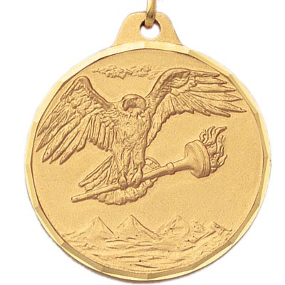 1½" Y Series Eagle w/Torch Achievement - Multiple Colors