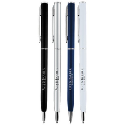 Berkley Ballpoint Pen with Chrome Trim (Silver Tone)