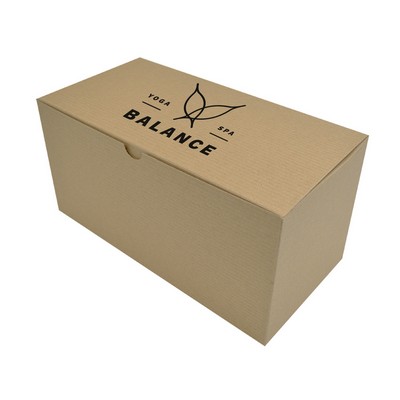 Pinstripe Kraft Giftware Box (12"x6"x6")