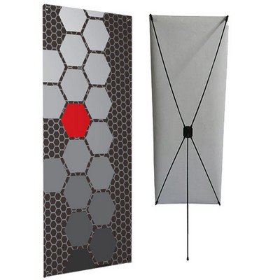 Econom-X Banner Stand - Large w/ 31.5in x 79in Graphic