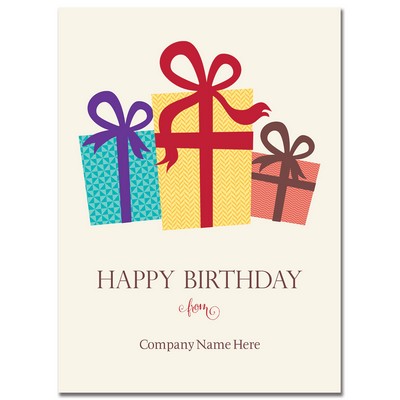 Birthday Packages Logo Card