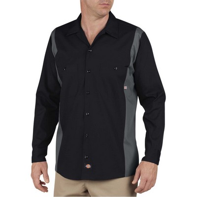 Dickies Men's Industrial Color Block Long Sleeve Shirt