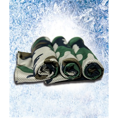 Camouflage Cold Cooling Towel (32" x 12")