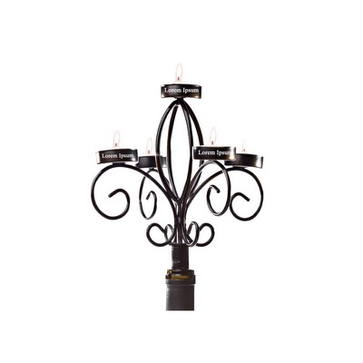 Antique Black Wine Bottle Candelabra