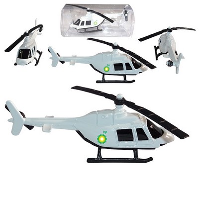 3" 1:64 Die Cast Replica Helicopter w/ Full Color Graphics (u)