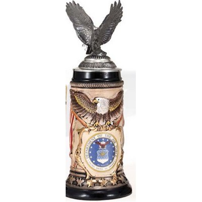 US Air Force Eagle Stein Mug w/Lid