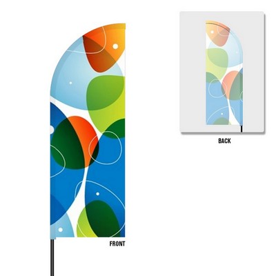 11' Flex Banner™ Kit, Single-Sided Feather Flag, Pro Sleeve