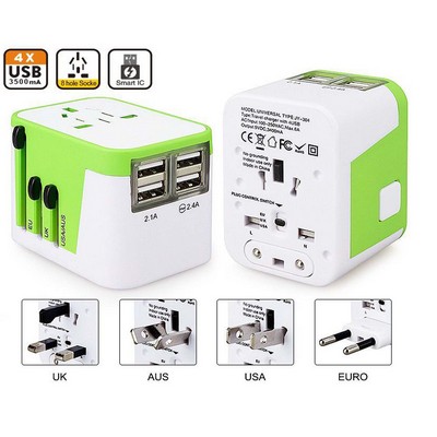 Kidder World Travel Adapter for 150 countries