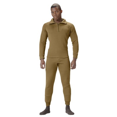 AR 670-1 Coyote Brown Extended Cold Weather Poly Zip Shirt (3XL)