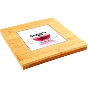 7.25" x 7.25" Tile Bamboo Trivet (4.25" x 4.25" Tiles)