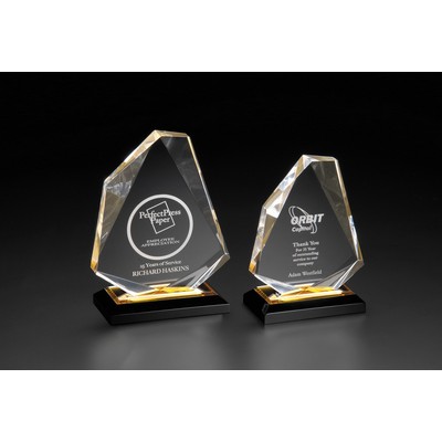 Large Gold Acrylic Diamond Award