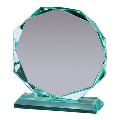 Premium Jade Glass Octagon Award