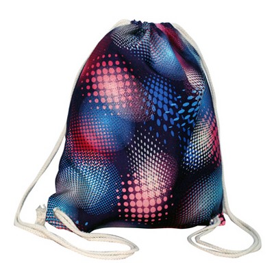 Sublimated 6oz. Cotton Canvas Drawstring Bag