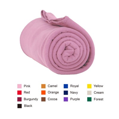 100% Polyester Fleece Blanket, Anti-pill fleece for additional longevity.