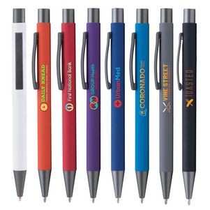 Bowie Softy w/Rubberized Finish - ColorJet - Full Color Metal Pen