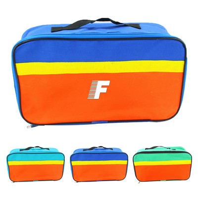 Outdoor Onboard Rainbow Stripe First Aid Bag w/Handle