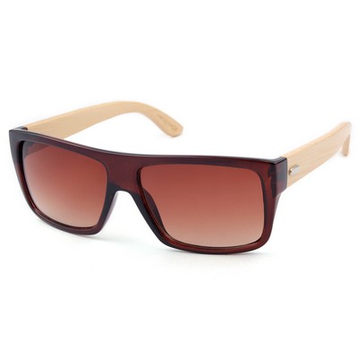 Bamboo Wood Sunglasses - Brown Frames