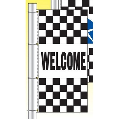 Dealer Logo Checkered Drape Flag (GMC®)