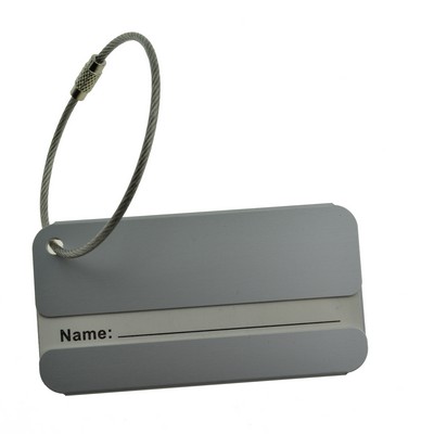 Durable Dissymmetrical Aluminum Luggage Tag