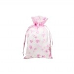 3" Pink Flocked Baby Accessories Bag