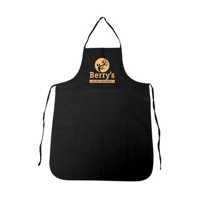 Black Bib Apron - 1 color (24" x 35")