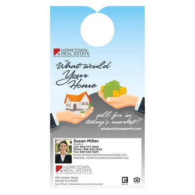 Door Hanger | 3 1/2" x 6 3/4" | Detachable Business Card