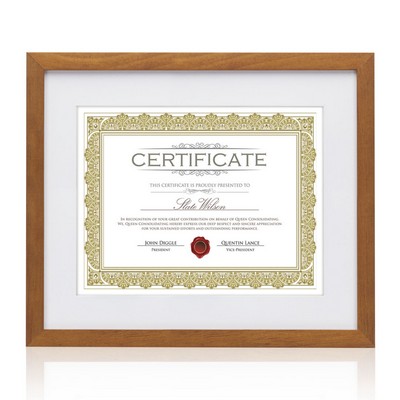 Carter Certificate Frame - Walnut 8½"x11"