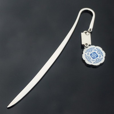 Metal Bookmark w/Wealth Totem Pendant