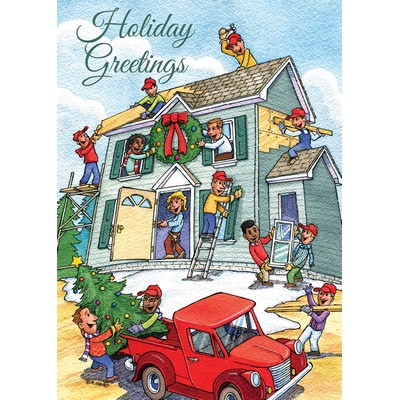 Cheerful Contractors Holiday Cards