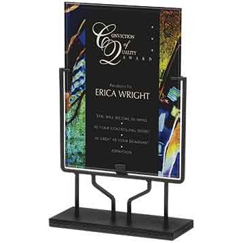 Jewel Acrylic Art Plaque Award on Iron Stand