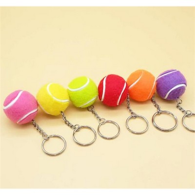 Mini Tennis Ball Keychain