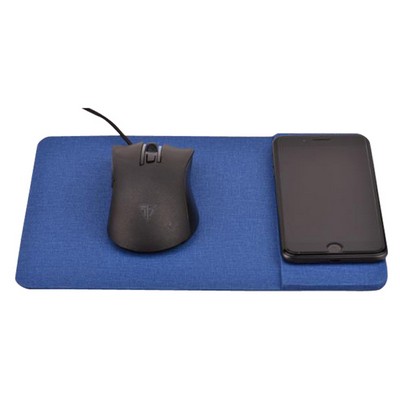 Qi Wireless Charger and Mouse Mat / Pad Textile Fabric