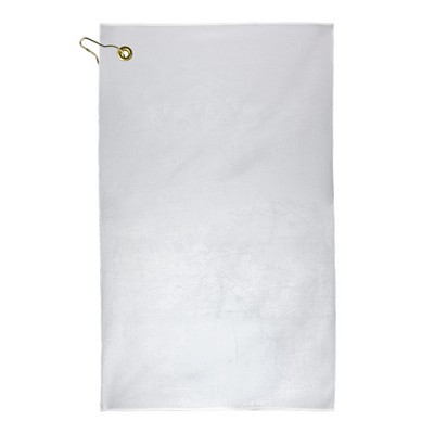 Subli-Plush Microfiber Velour Golf Towel - 11" x 18"