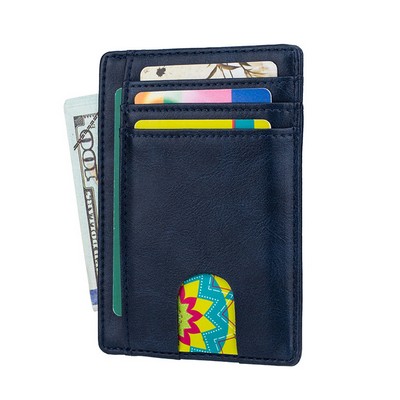 RFID PU Leather Card Case