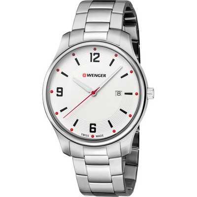 Swiss Army City Active White Dial Stainless Steel Bracelet Large