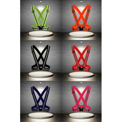 High Visibility Elastic Adjustable Vest Safety Belt