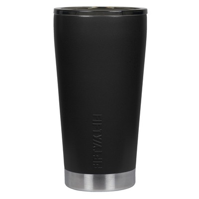 16oz Matte Black Tumbler with Smoke Cap