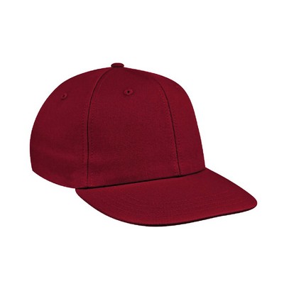 USA Made Pro Style Solid Brushed Snapback w/Eyelets