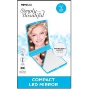 Vivitar® Compact LED Blue Ultra-Slim Mirror