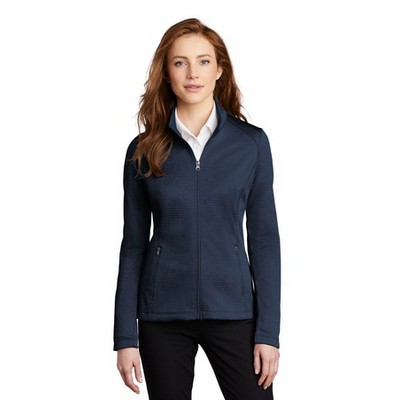 Port Authority® Ladies' Diamond Heather Fleece Full-Zip Jacket