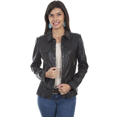 Ladies' Lamb Snap Front Jacket