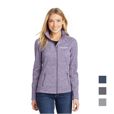 Port Authority® Ladies Digi Stripe Fleece Jacket