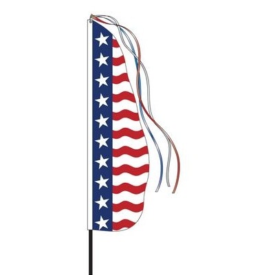 13' Feather Dancer Stars & Stripes Flag Kit