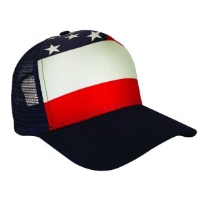 Classic Patriotic Front Printed Mesh Cap