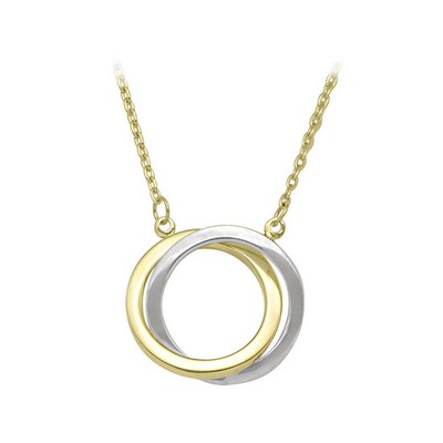 10K Gold and Silver Ring Pendants with Necklaces